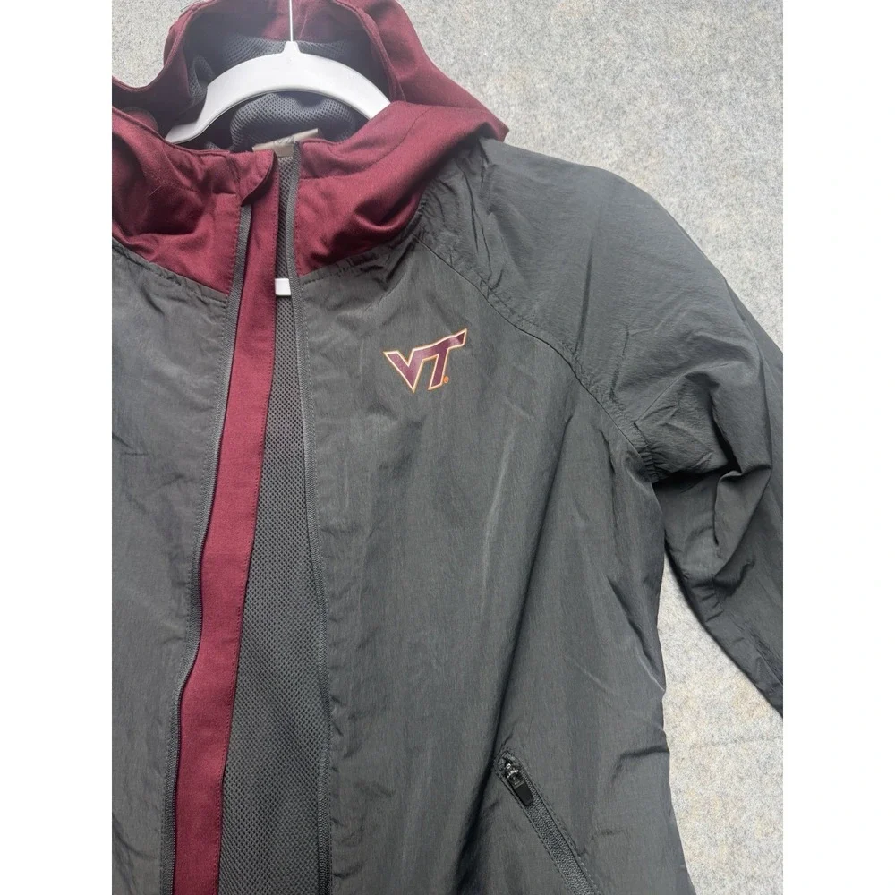 Virginia Tech‎ Jacket Women's Small Nike Full Zip Hoodie Sweatshirt Hokies